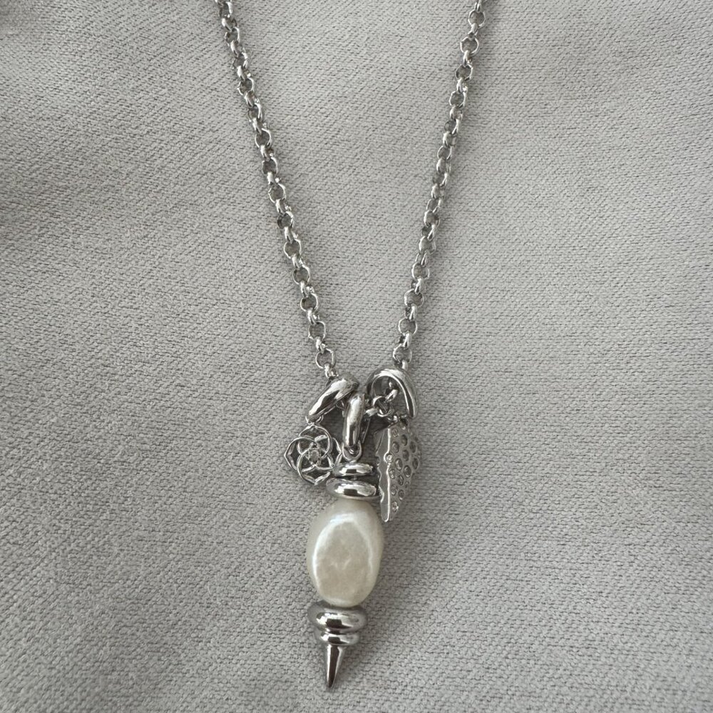 Kendra Scott Silver Demi Charm Necklace - Picture 3 of 7
